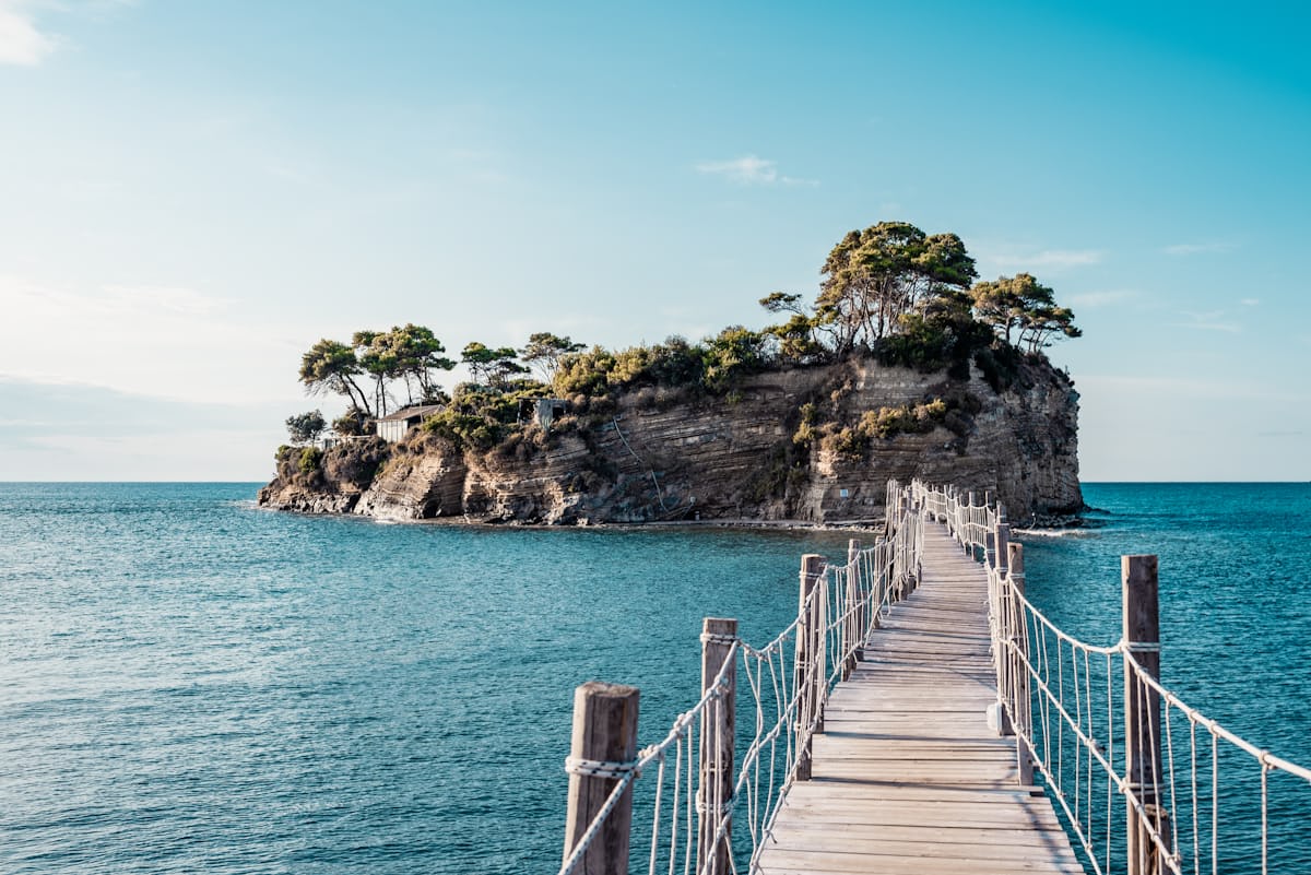 Traveler exploring a scenic landscape